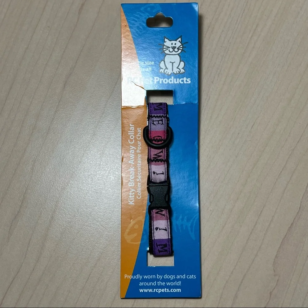 NWT RC Pet Products Kitty Breakaway Cat Collar, One Size Fits All
